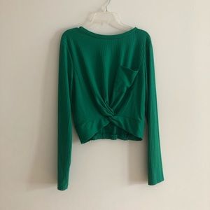 Green long sleeve shirt